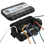 Flemoon Large Outdoor Electrical Box (12.5 x 8.5 x 5 inch), IP54 Waterproof Extension Cord Cover Weatherproof, Protect Outlet, Plug, Socket, Timer, Power Strip, Holiday Light Decoration