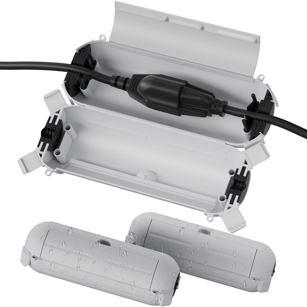 Flemoon [3 Pack] Outdoor Extension Cord Safety Cover with Waterproof Seal