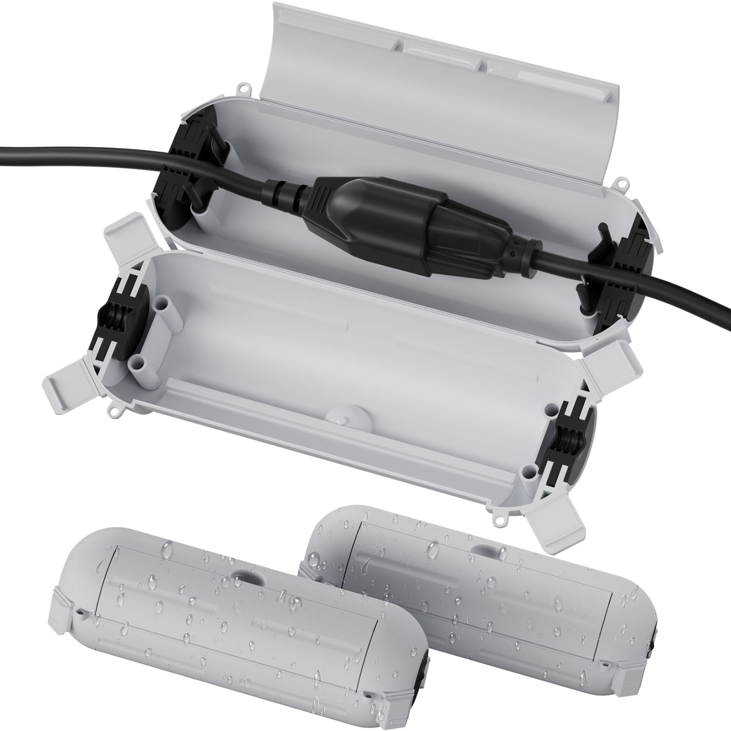 Flemoon [3 Pack] Outdoor Extension Cord Safety Cover with Waterproof Seal