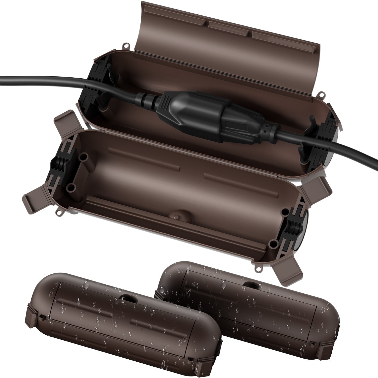 Flemoon [3 Pack] Outdoor Extension Cord Safety Cover with Waterproof Seal