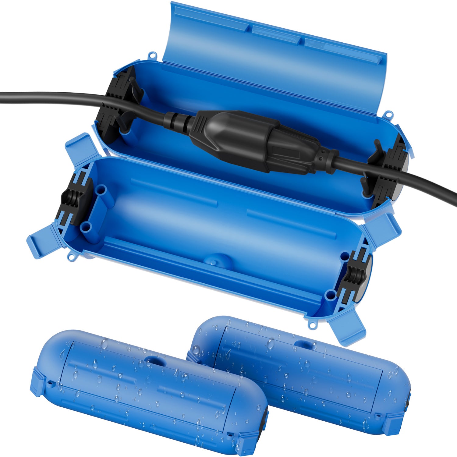 Flemoon [3 Pack] Outdoor Extension Cord Safety Cover with Waterproof Seal