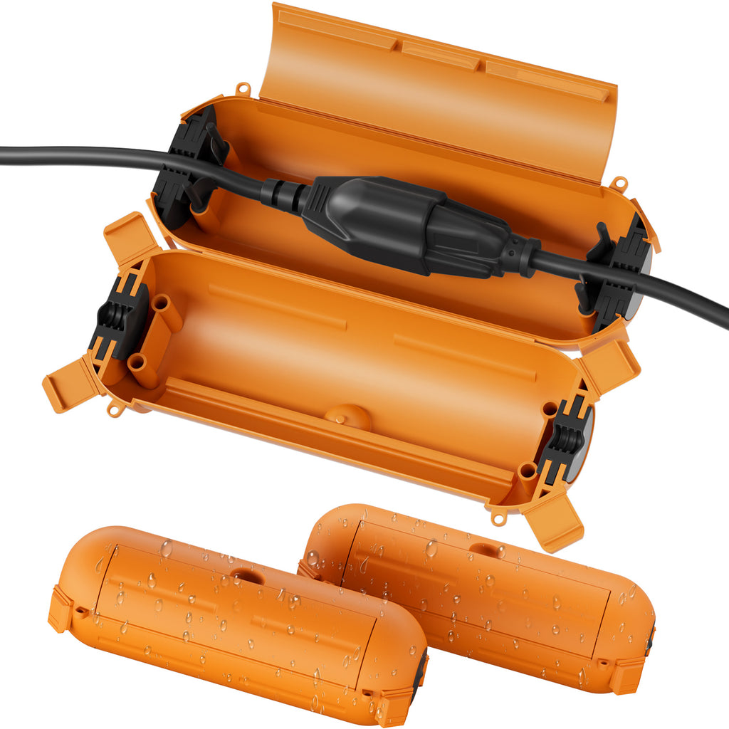 Flemoon [3 Pack] Outdoor Extension Cord Safety Cover with Waterproof Seal