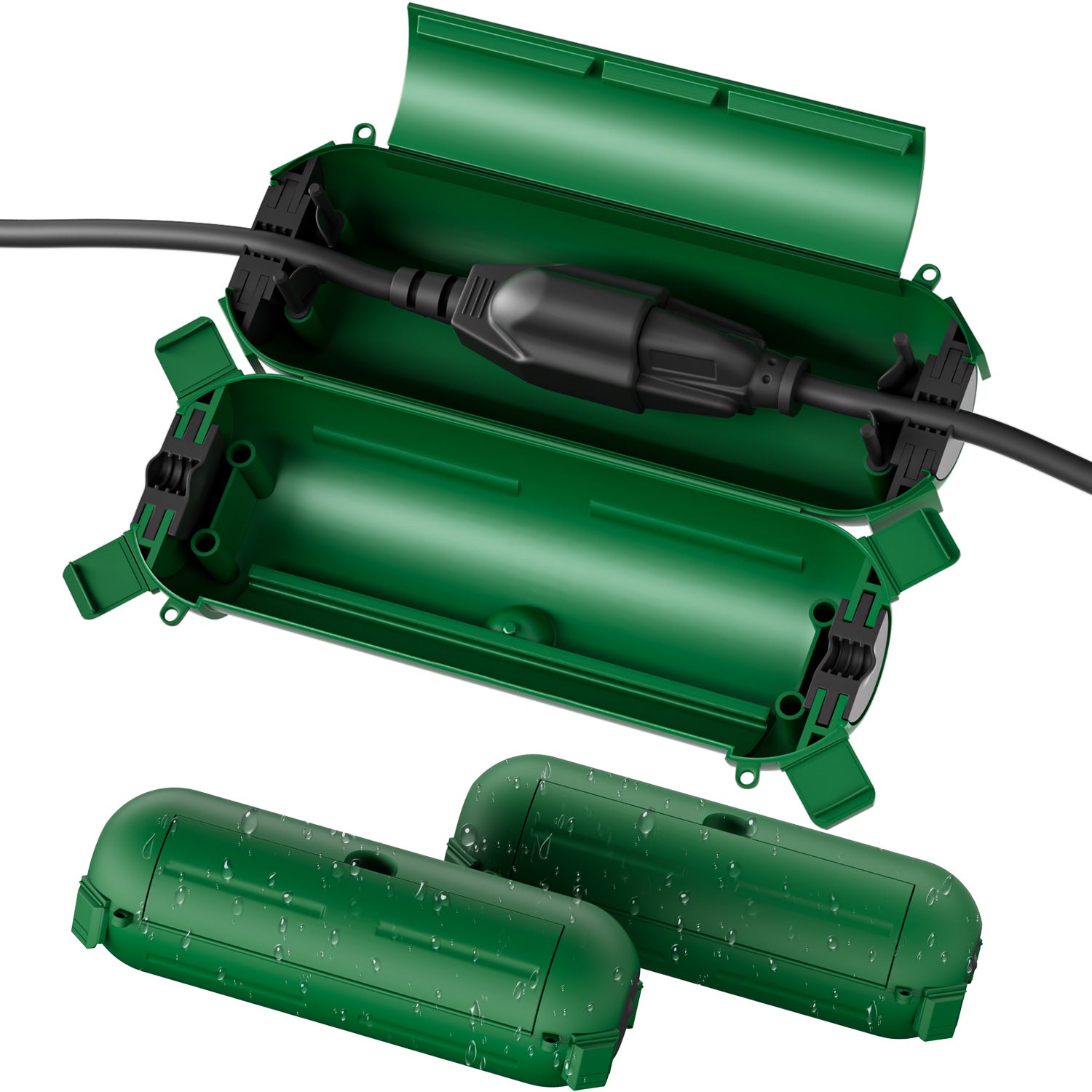 Flemoon [3 Pack] Outdoor Extension Cord Safety Cover with Waterproof Seal