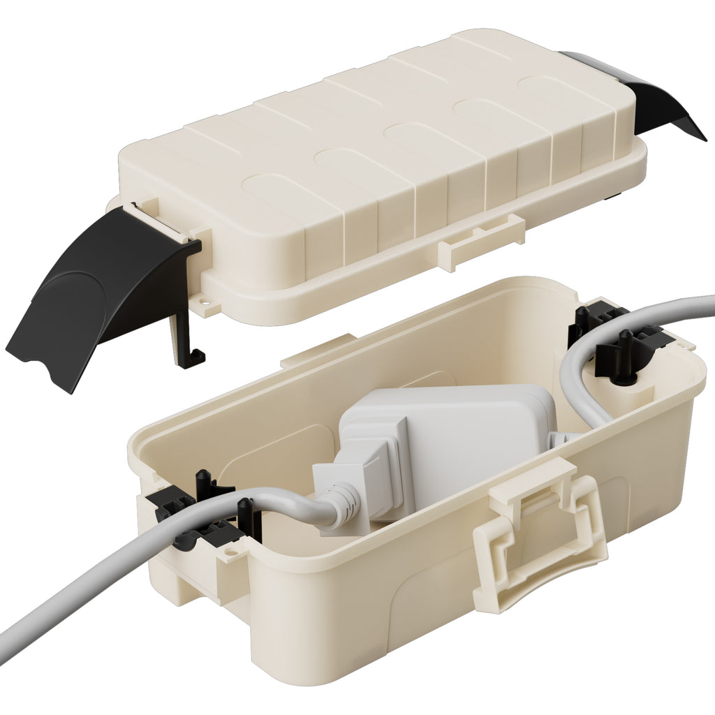 Flemoon IP55 Small Outdoor Electrical Box Waterproof (Inner 5.9 x 3.2 x 1.8inch)