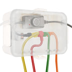 Flemoon Large Outdoor Electrical Box (12.5 x 8.5 x 5 inch), IP54 Waterproof Extension Cord Cover Weatherproof, Protect Outlet, Plug, Socket, Timer, Power Strip, Holiday Light Decoration