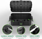 Flemoon 2-Piece Outdoor Waterproof Electrical Box Set – 12.5" x 8.5" x 5" Large Electrical Box & 11.3" x 4.3" x 3" Extension Cord Cover