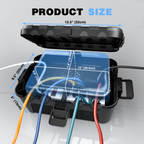 Flemoon IP54 Large Outdoor Electrical Box (12.5 x 8.5 x 5 inch)