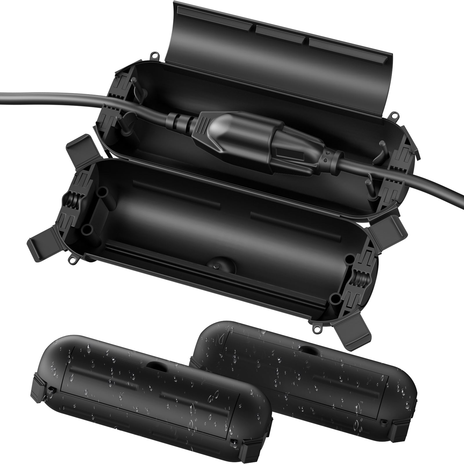 Flemoon [3 Pack] Outdoor Extension Cord Safety Cover with Waterproof Seal