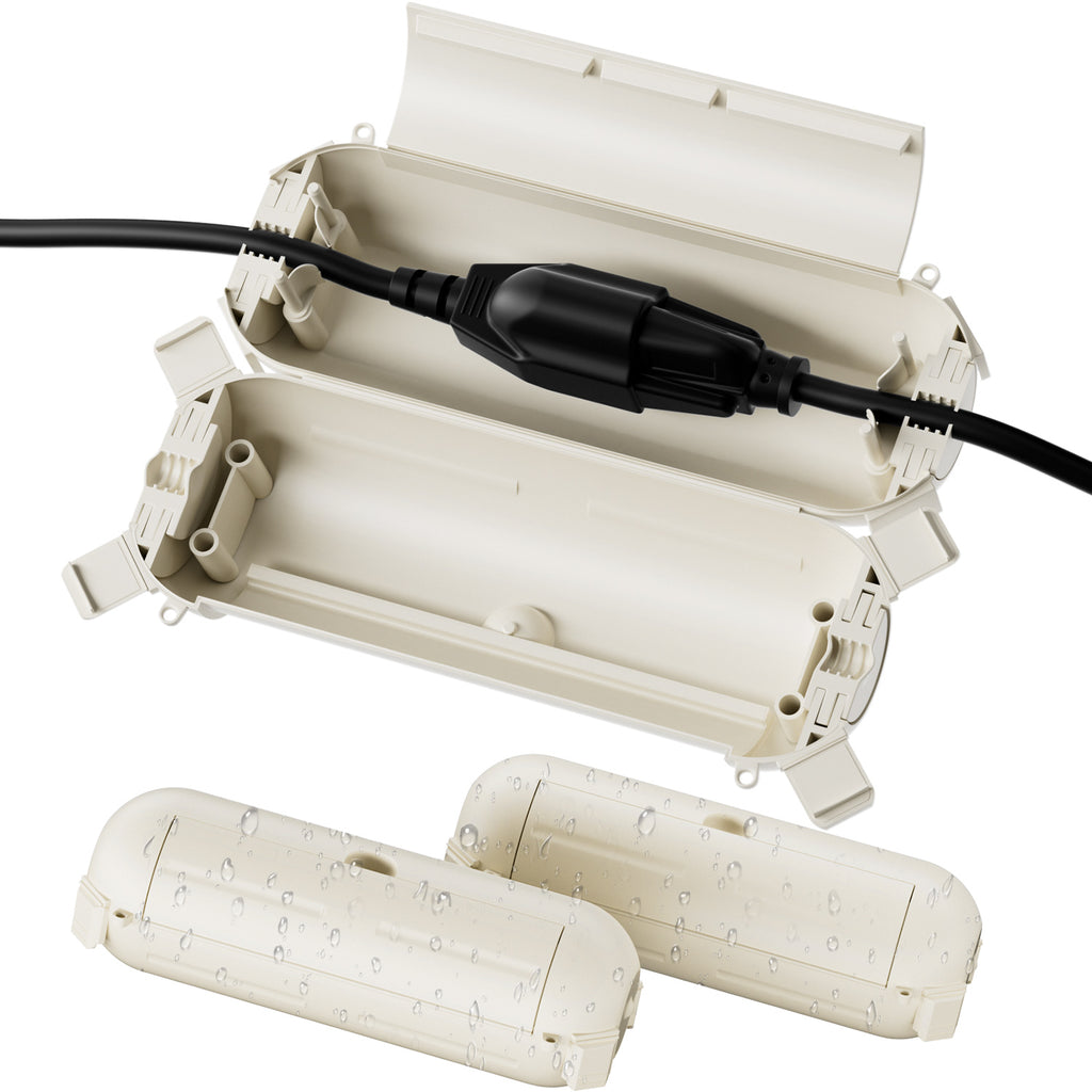 Flemoon [3 Pack] Outdoor Extension Cord Safety Cover with Waterproof Seal