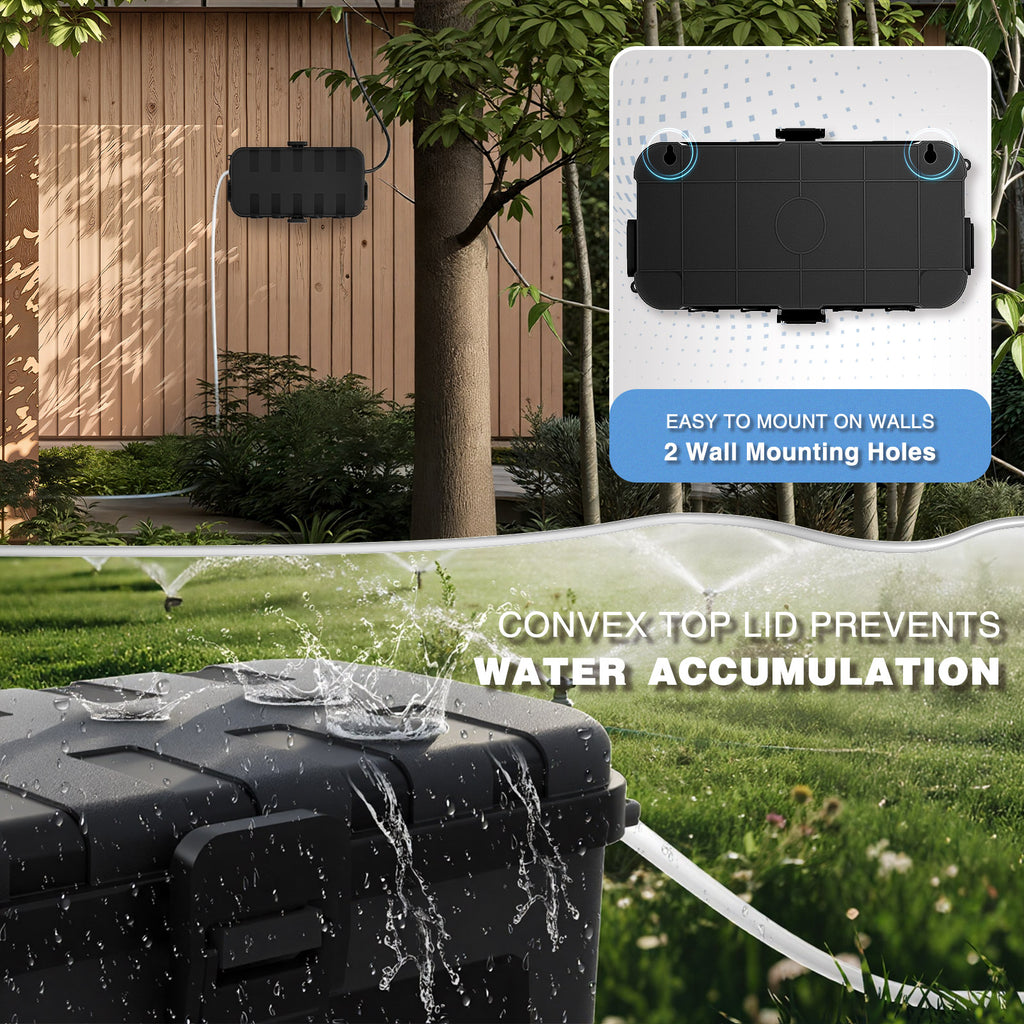 Flemoon IP54 Medium Outdoor Electrical Box (11.5x5.2x4 inch)