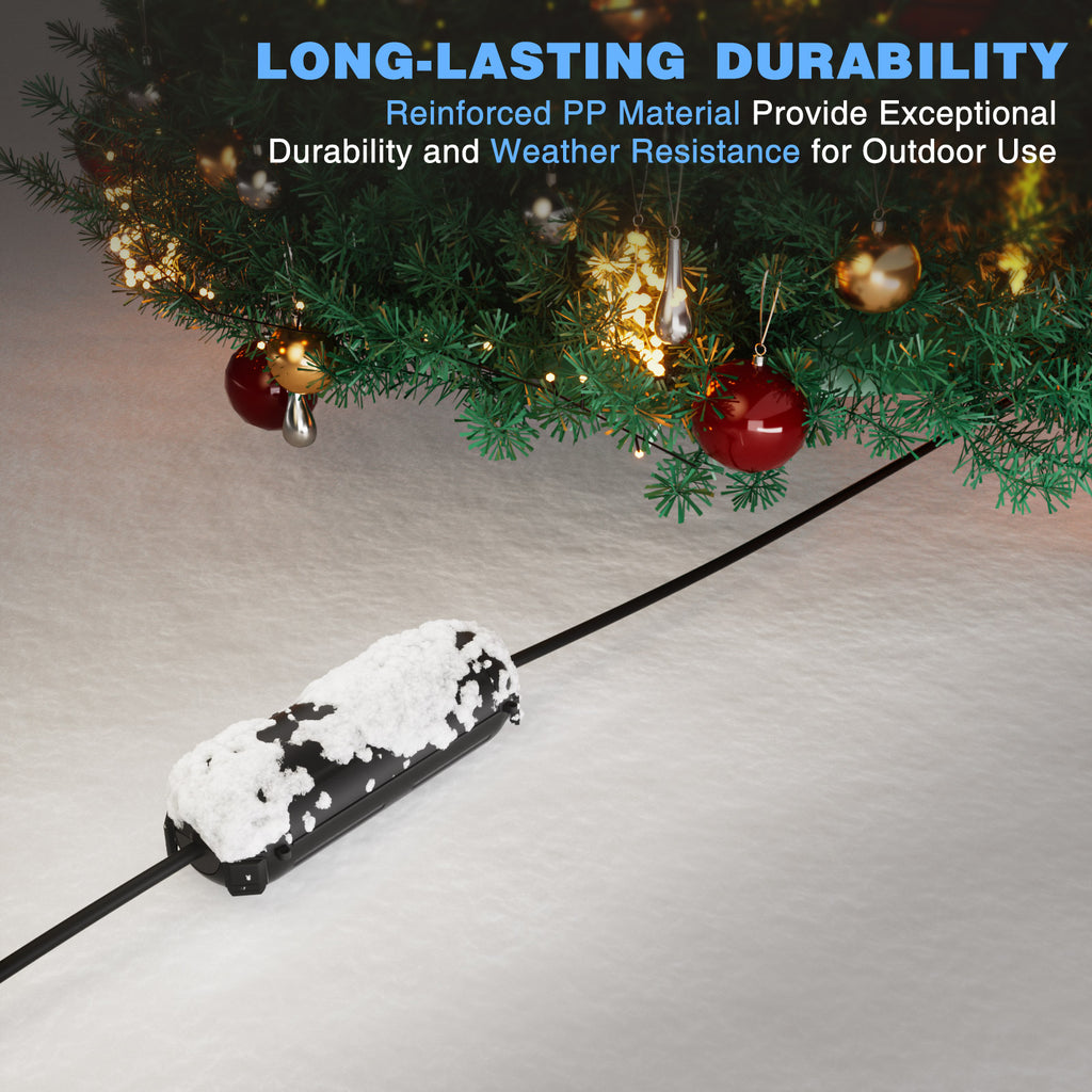 Flemoon [3 Pack] Outdoor Extension Cord Safety Cover with Waterproof Seal