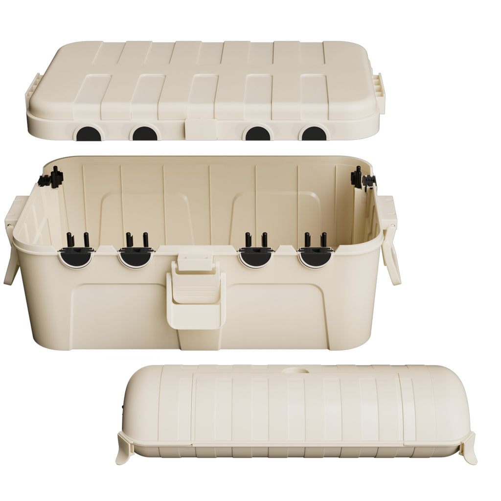 Flemoon 2-Piece Outdoor Waterproof Electrical Box Set – 12.5" x 8.5" x 5" Large Electrical Box & 11.3" x 4.3" x 3" Extension Cord Cover