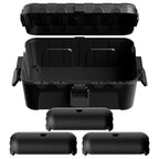 Flemoon 4-Piece Outdoor Waterproof Electrical Box Set – 12.5" x 8.5" x 5" Large Electrical Box & 3 pcs 7.1" x 2.3" x 2.3" Extension Cord Covers