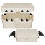 Flemoon 2-Piece Outdoor Waterproof Electrical Box Set – 12.5" x 8.5" x 5" Large & 8.1" x 4.9" x 3.1" Small Weatherproof Electrical Boxes