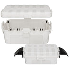 Flemoon 2-Piece Outdoor Waterproof Electrical Box Set – 12.5" x 8.5" x 5" Large & 8.1" x 4.9" x 3.1" Small Weatherproof Electrical Boxes