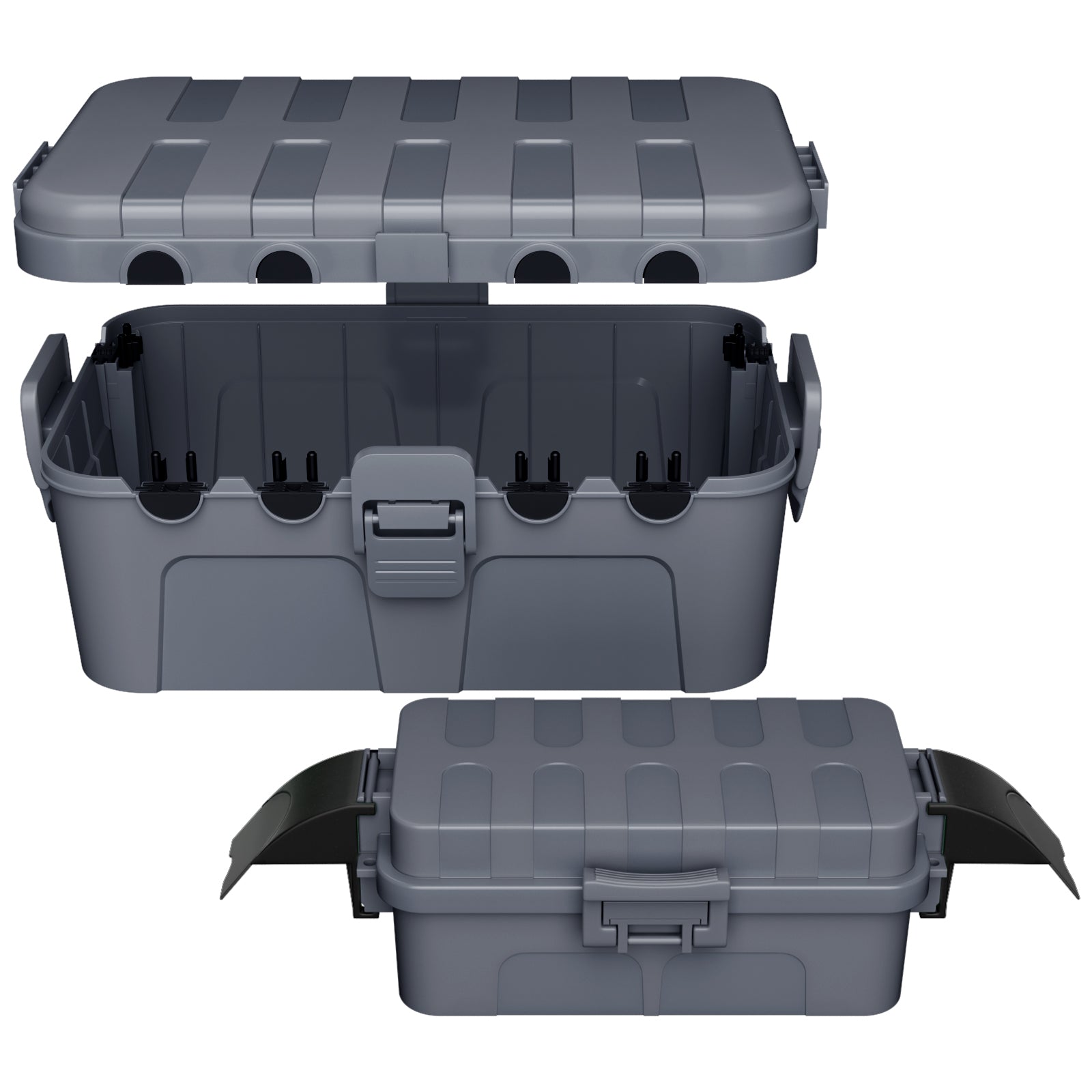 Flemoon 2-Piece Outdoor Waterproof Electrical Box Set – 12.5" x 8.5" x 5" Large & 8.1" x 4.9" x 3.1" Small Weatherproof Electrical Boxes