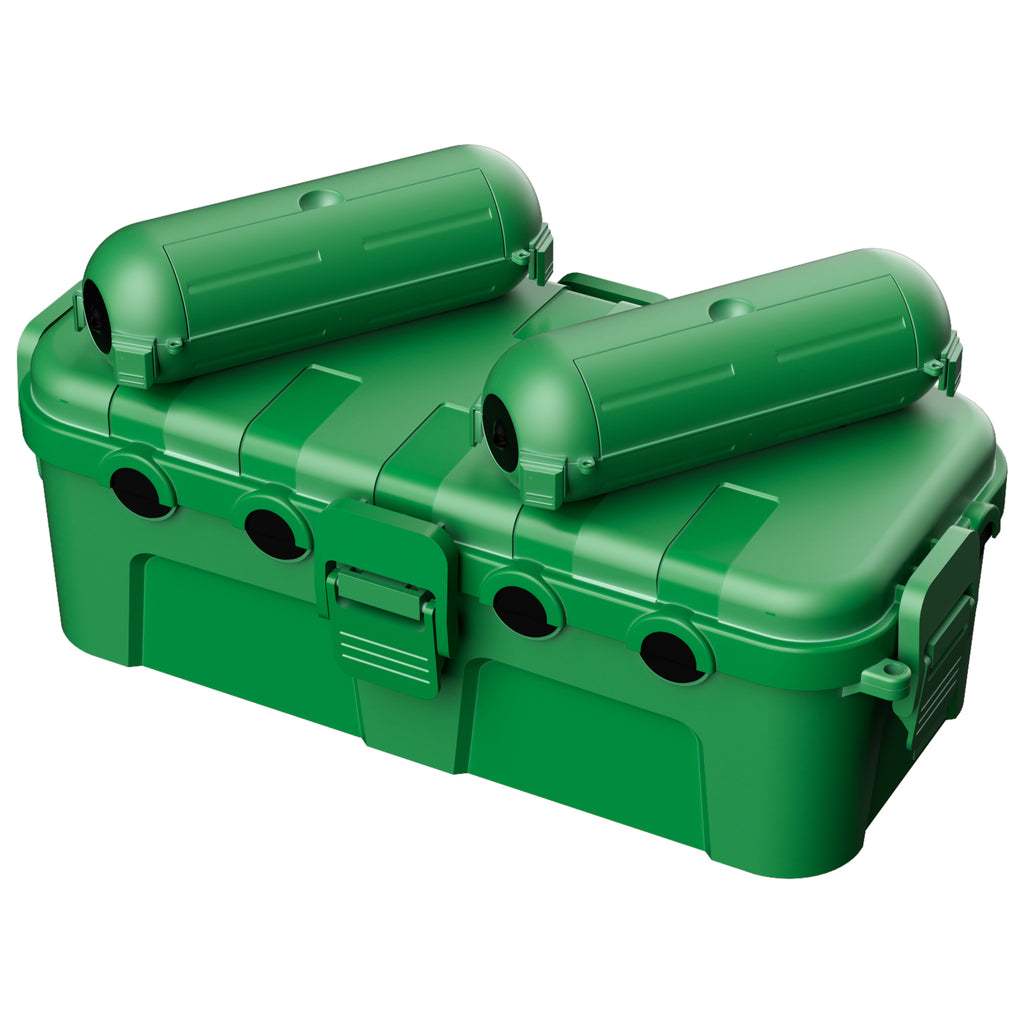 Flemoon 3-Piece Outdoor Waterproof Electrical Box Set – 11.5" x 5.2" x 4" Medium Electrical Box & 2 pcs 7.1" x 2.3" x 2.3" Extension Cord Covers