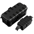 Flemoon 2-Piece Outdoor Waterproof Electrical Box Set – 11.5" x 5.2" x 4" Medium & 8.1" x 4.9" x 3.1" Small Weatherproof Electrical Boxes