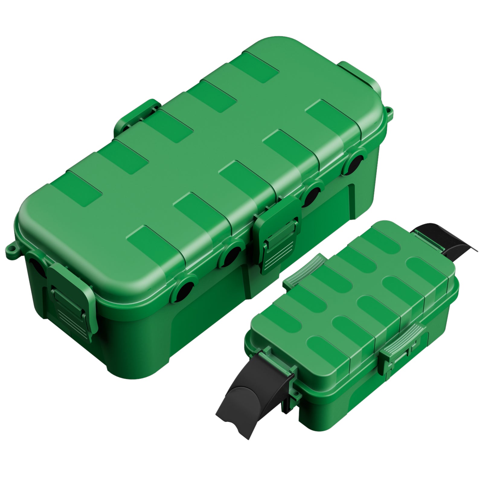 Flemoon 2-Piece Outdoor Waterproof Electrical Box Set – 11.5" x 5.2" x 4" Medium & 8.1" x 4.9" x 3.1" Small Weatherproof Electrical Boxes