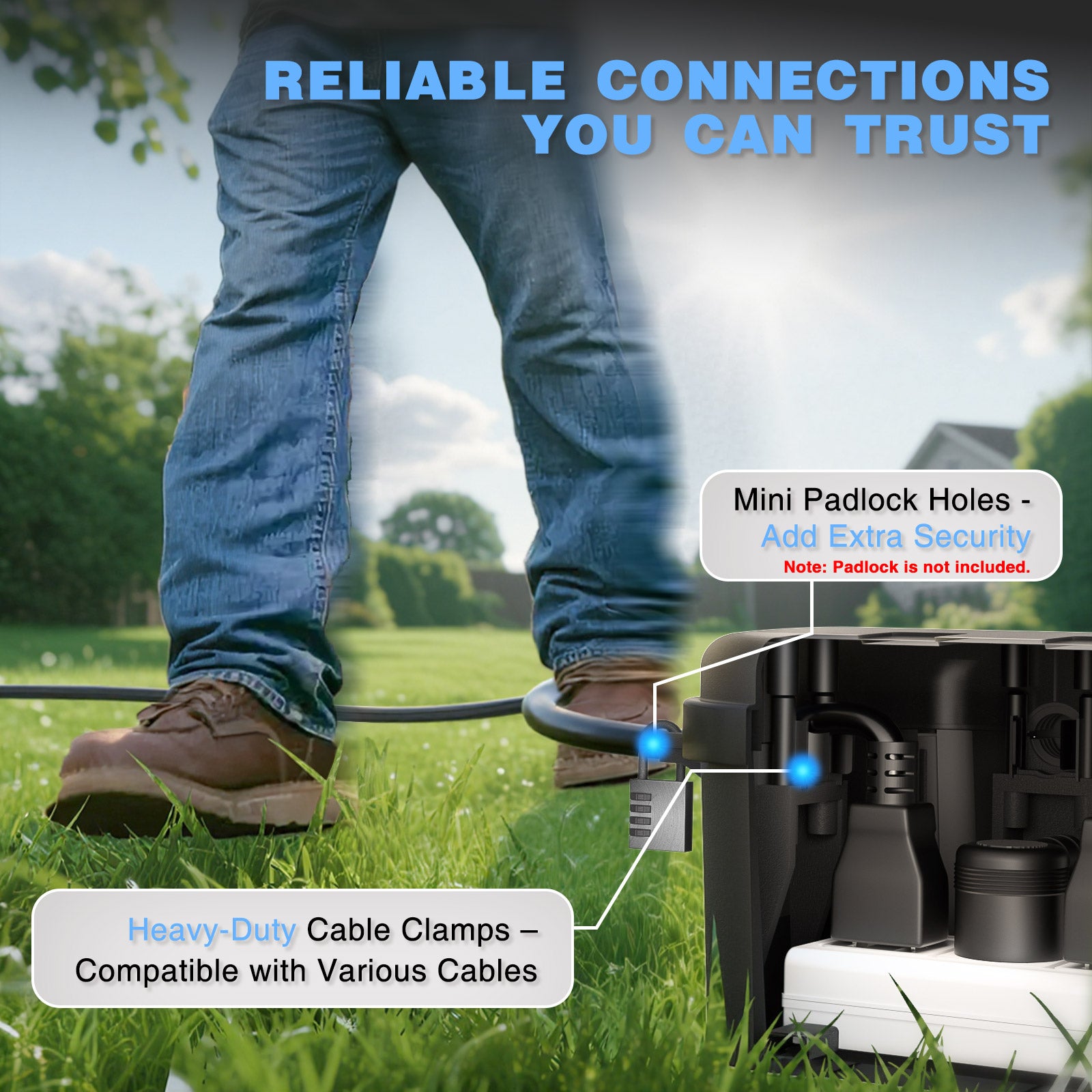 Flemoon IP54 Medium Outdoor Electrical Box (11.5x5.2x4 inch)