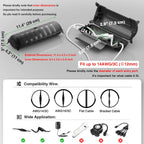 Flemoon 2-Piece Outdoor Waterproof Electrical Box Set – 12.5" x 8.5" x 5" Large Electrical Box & 11.3" x 4.3" x 3" Extension Cord Cover